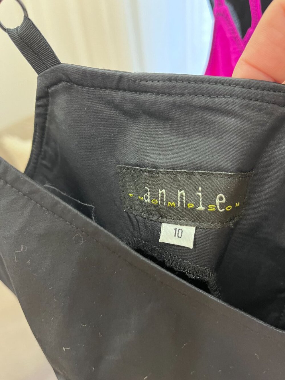 BLACK BUSTIER/CAMI TOP, SIZE 10, EUC, Annie Thompson, Y2K - Picture 16 of 16
